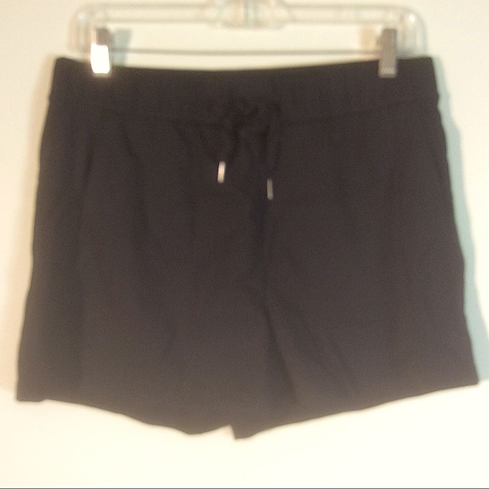 Willit Shorts Black Athletic Activewear Drawstring Pull On Exercise Pants NEW